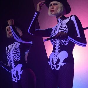 Eleve Dancewear skeleton leotard
